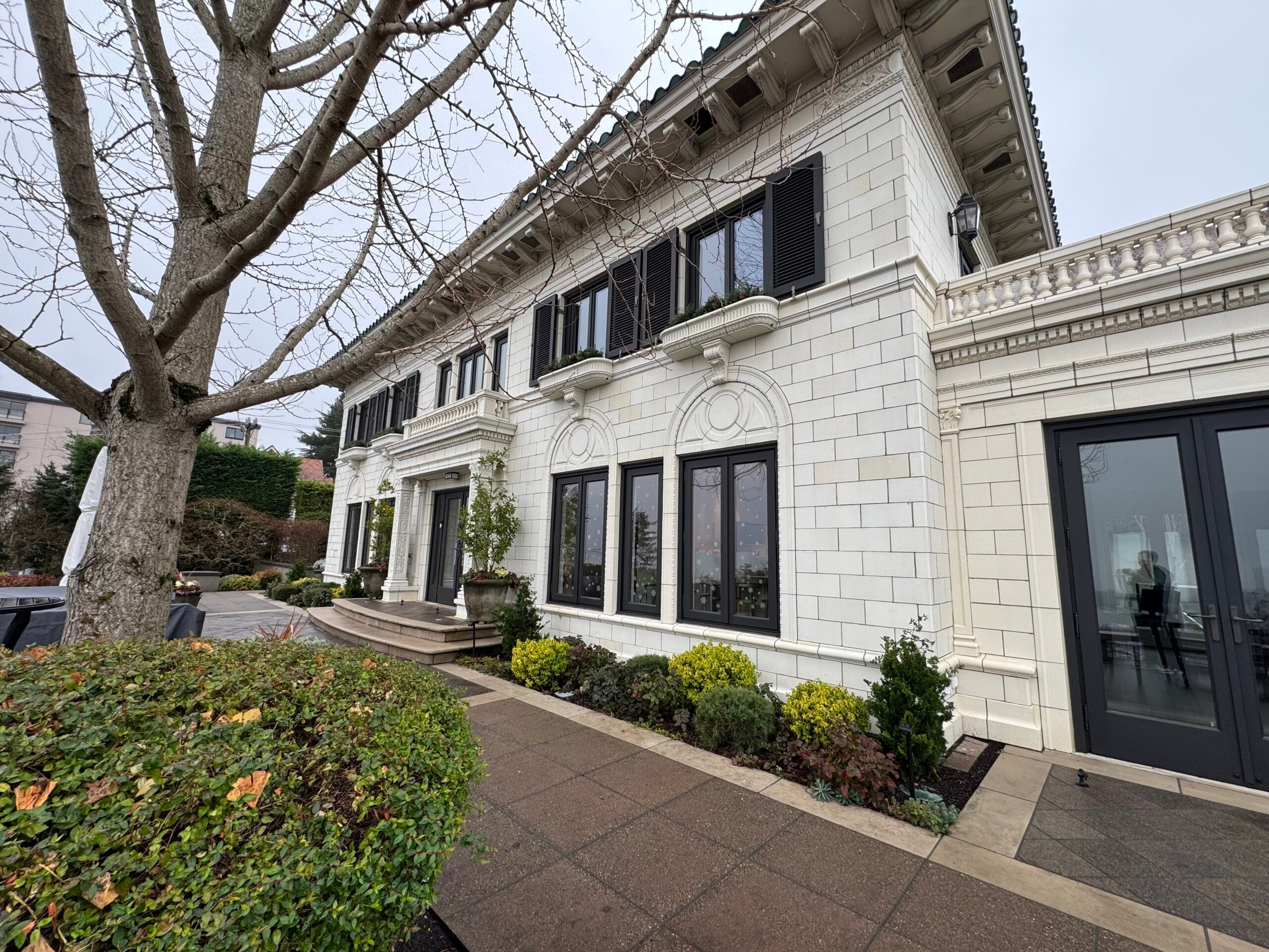 Luxury stone mansion restoration by Rife Masonry in Seattle