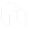 Legacy Painting geometric house logo mark on black background